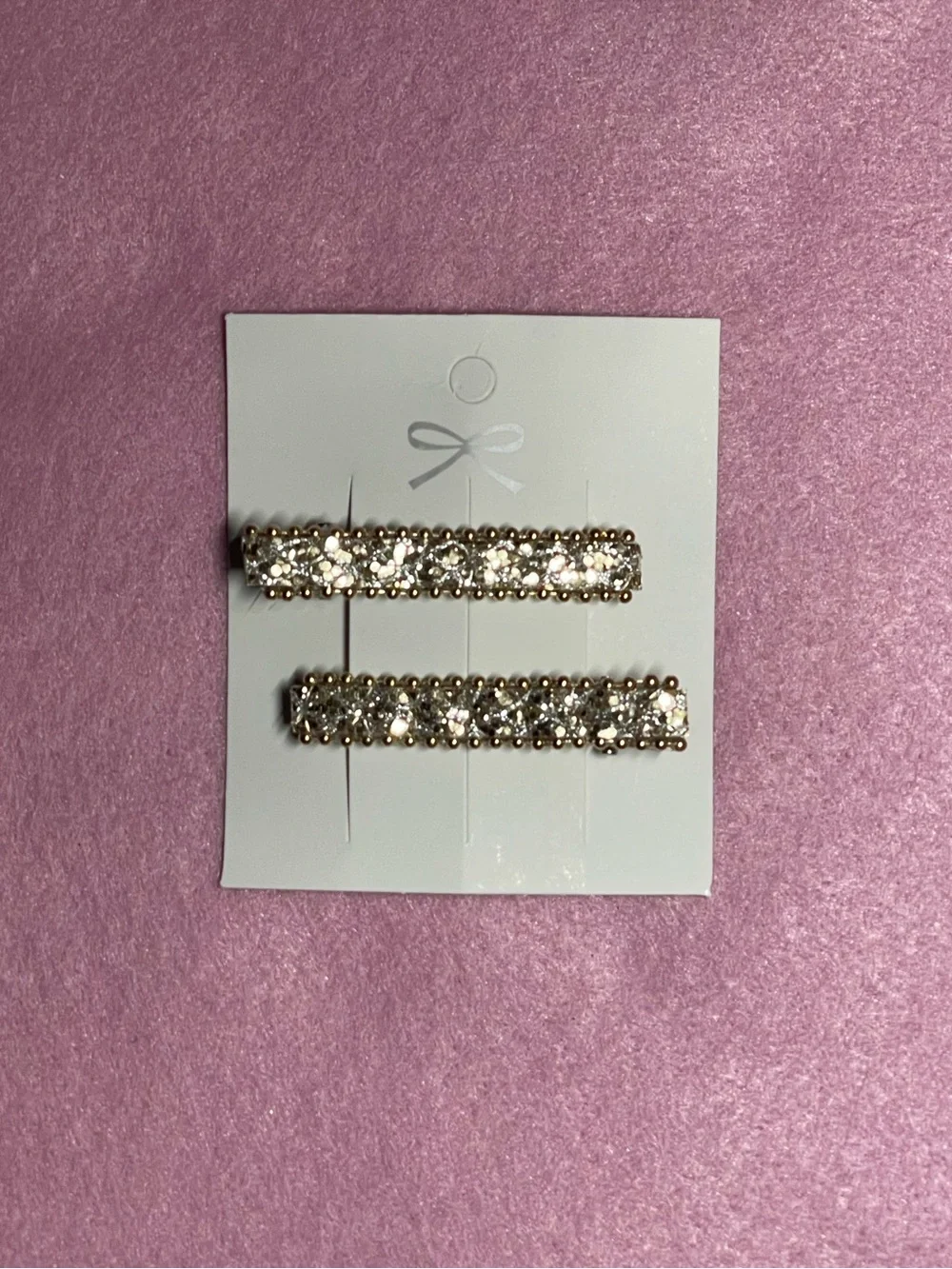 2 listings for $15 Handmade Crystal Embellished Gold-Tone Hair Clips - Sparkling
